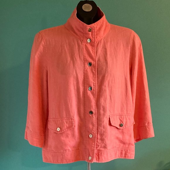 Chico's Linen Jacket - Picture 1 of 2
